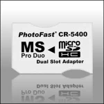 Adapter 2xmicrosdhc na MS Pro Duo s dvostrukim utorom za MicroSDHC kartice