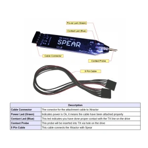 satkit Spear adapter za 360 Xtractor: izvlačenje Liteon keys bez lemljenja