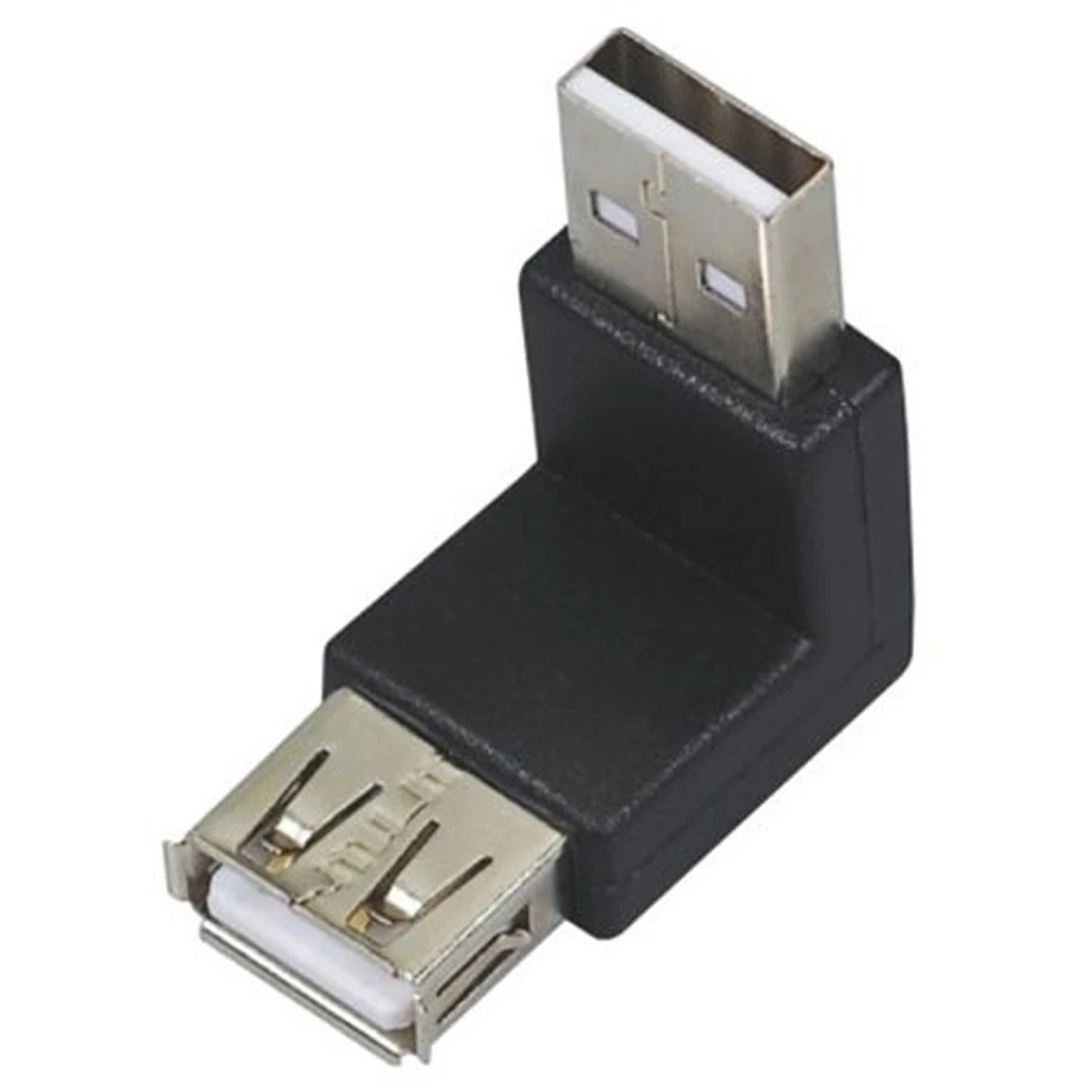 USB muški na USB ženski adapter 90° za kompaktne i sigurne spojeve