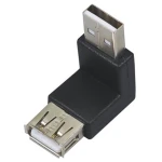 USB muški na USB ženski adapter 90° za kompaktne i sigurne spojeve