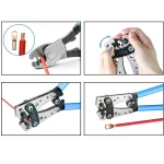 Kliješta za krimpanje 6-50mm² s protukliznim ručkama i podesivom rotacijom