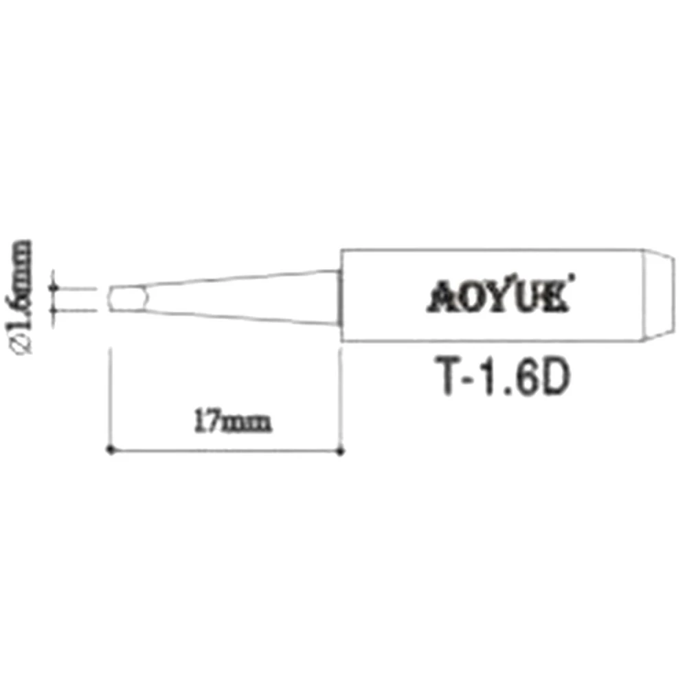 Aoyue T1,6d zamjenska vrh lemilice za stanice za lemljenje
