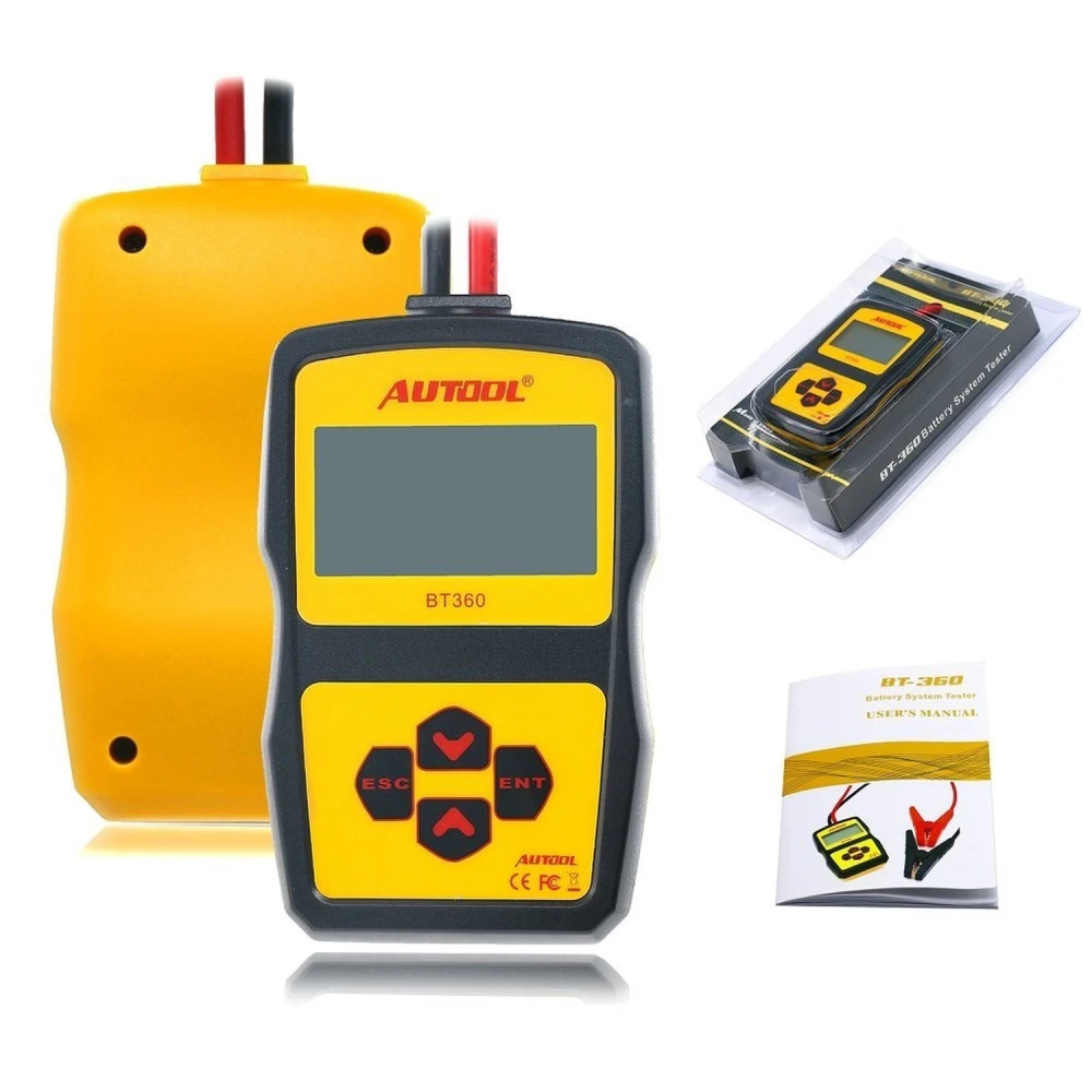 Tester Autool BT-360 para batería de camión con pantalla iluminada