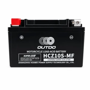 Motociklistička Baterija AGM 12V 9Ah OUTDO HCZ10S-MF - Kompatibilna Yuasa YTZ10S(-BS) / GTZ10S / ETZ10S