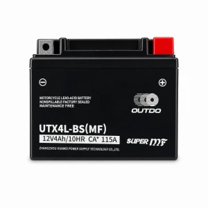Motociklistička Baterija AGM 12V 4Ah OUTDO UTX4L-BS(MF) - Kompatibilna Yuasa YTX4L-BS / GTX4L-BS / ETX4L-BS