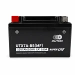 Motociklna Baterija AGM 12V 7Ah OUTDO UTX7A-BS(MF) - Kompatibilna Yuasa YTX7A-BS / GTX7A-BS / ETX7A-BS