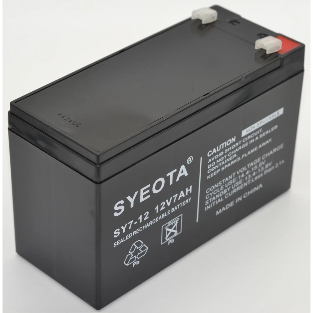 Batería plomo recargable 12V 7Ah SY7-12 en presentación sellada
