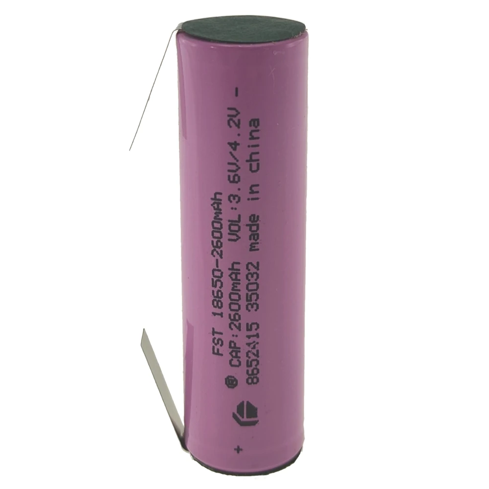 Visokokvalitetna punjiva baterija 18650 2600mAh 3,7V s lemnom trakom