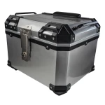 Univerzalni moto kofer 45L srebrni - četvrtasta kutija za kacigu