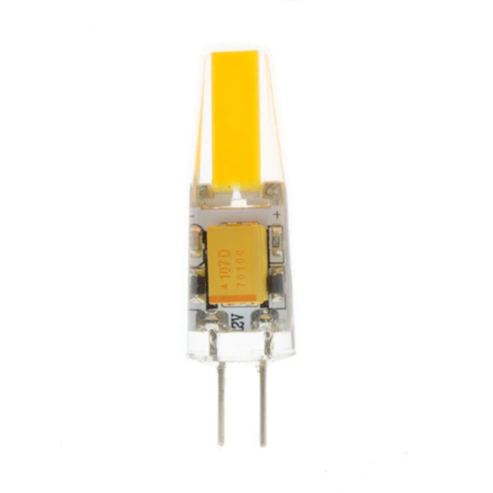 Bombilla Led G4 2W 6500K Luz Brillante COB vista lateral