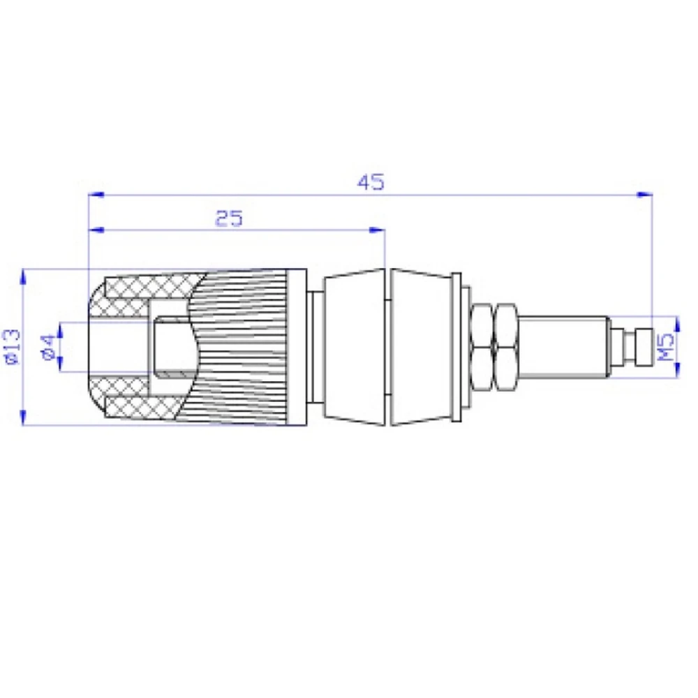 Conectores 4mm hembra rojo y negro BS4827 Amass para instrumentos de medición