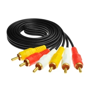Kabel 3 RCA na 3 RCA muški-muški za produženje audio i video signala