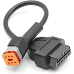 Harley Davidson OBD1 6 pinova na OBDII 16 pinova adapter kabel za dijagnostiku