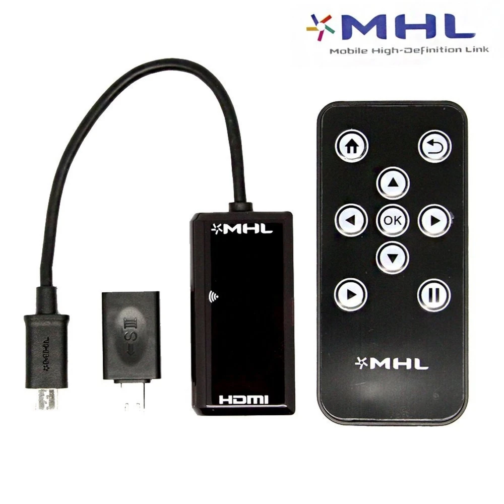 MHL na HDMI adapter kabel s daljinskim za Galaxy S2, S3, S4, S5, Note 2 i HTC One