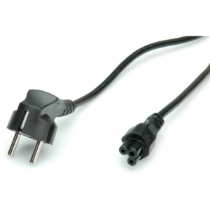 Schuko naponski kabel 1.8m C5 s 90° utikačem i ravnim priključkom