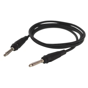 Banana mjerni kabel muški-muški 4mm 1m crni 14AWG