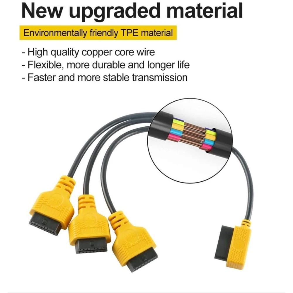 Cable splitter OBD2 para conectar múltiples dispositivos en coches
