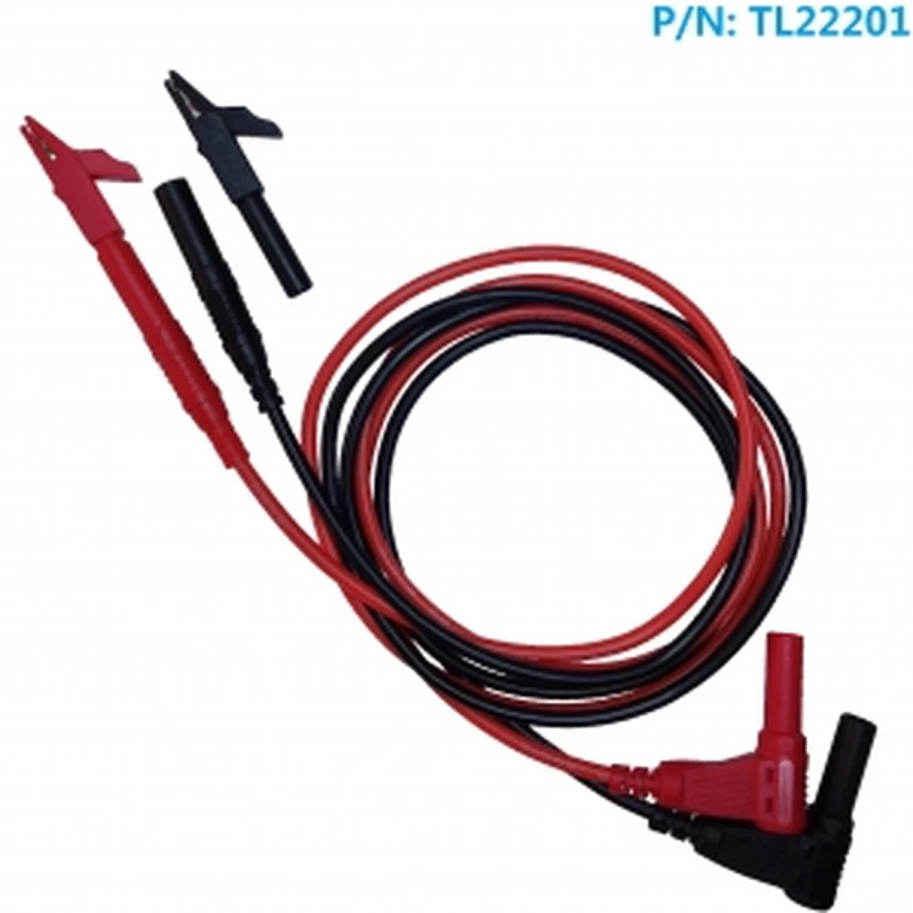 Banana kabel 4mm s krokodilskom štipaljkom TL22201 crveni i crni Amass