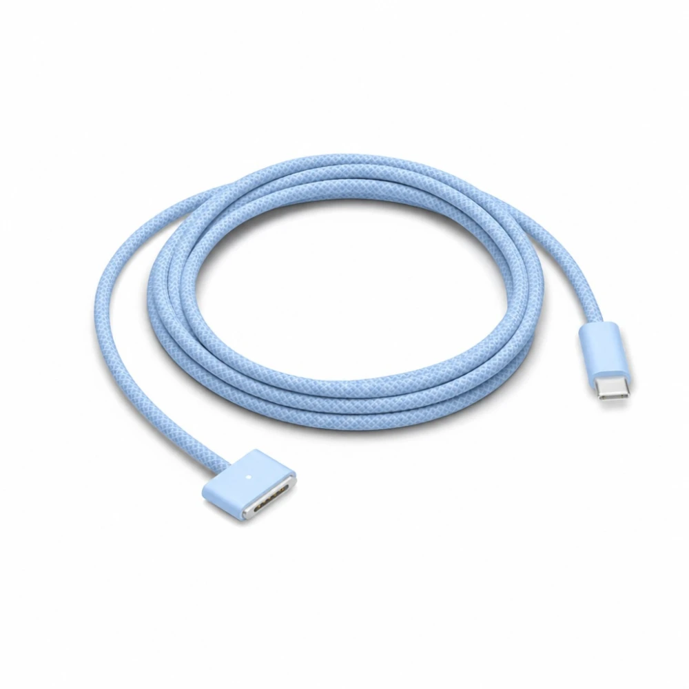 Kabel USB-C na MagSafe 3 140W za MacBook Pro i Air - 2 m pleteni, Sky Blue