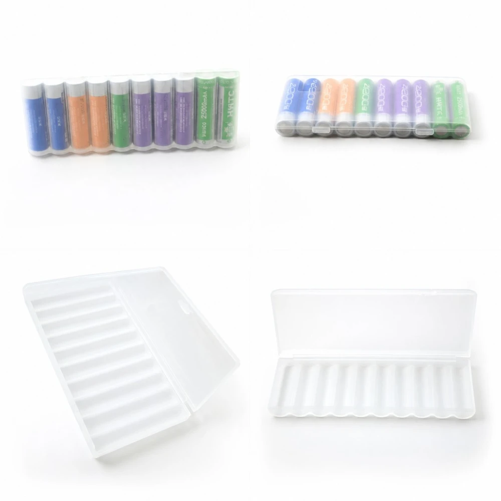 Kutija Držač za Baterije 10× 18650 Prozirna Plastika Veliki Kapacitet