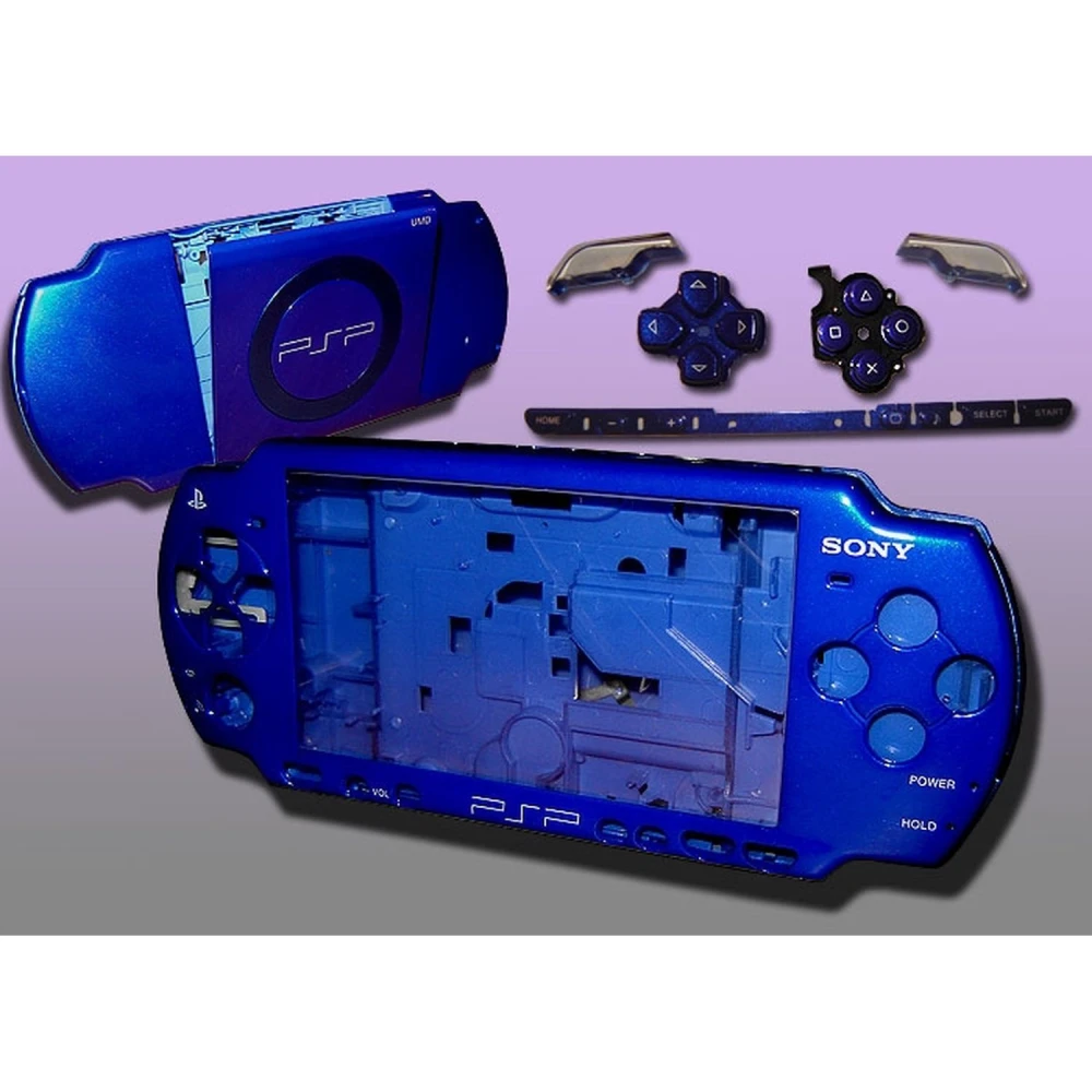 Kompletno kućište PSP2000 plavo s tipkama za popravak i personalizaciju