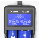 Empaque del cargador XTAR MCVCVP124 VC2 con LCD