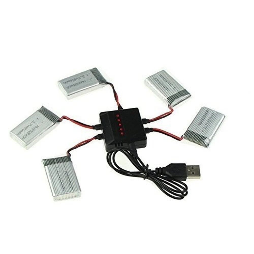 USB punjač za 5 baterija istovremeno za Syma X5C quadcopter i kompatibilne modele