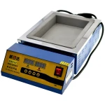 Vista frontal del Ceramic Solder Pot 600w con pantalla indicadora de temperatura