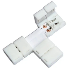 T-clip LED konektori 10mm 2 pina 5050/5630 RGB za LED trake