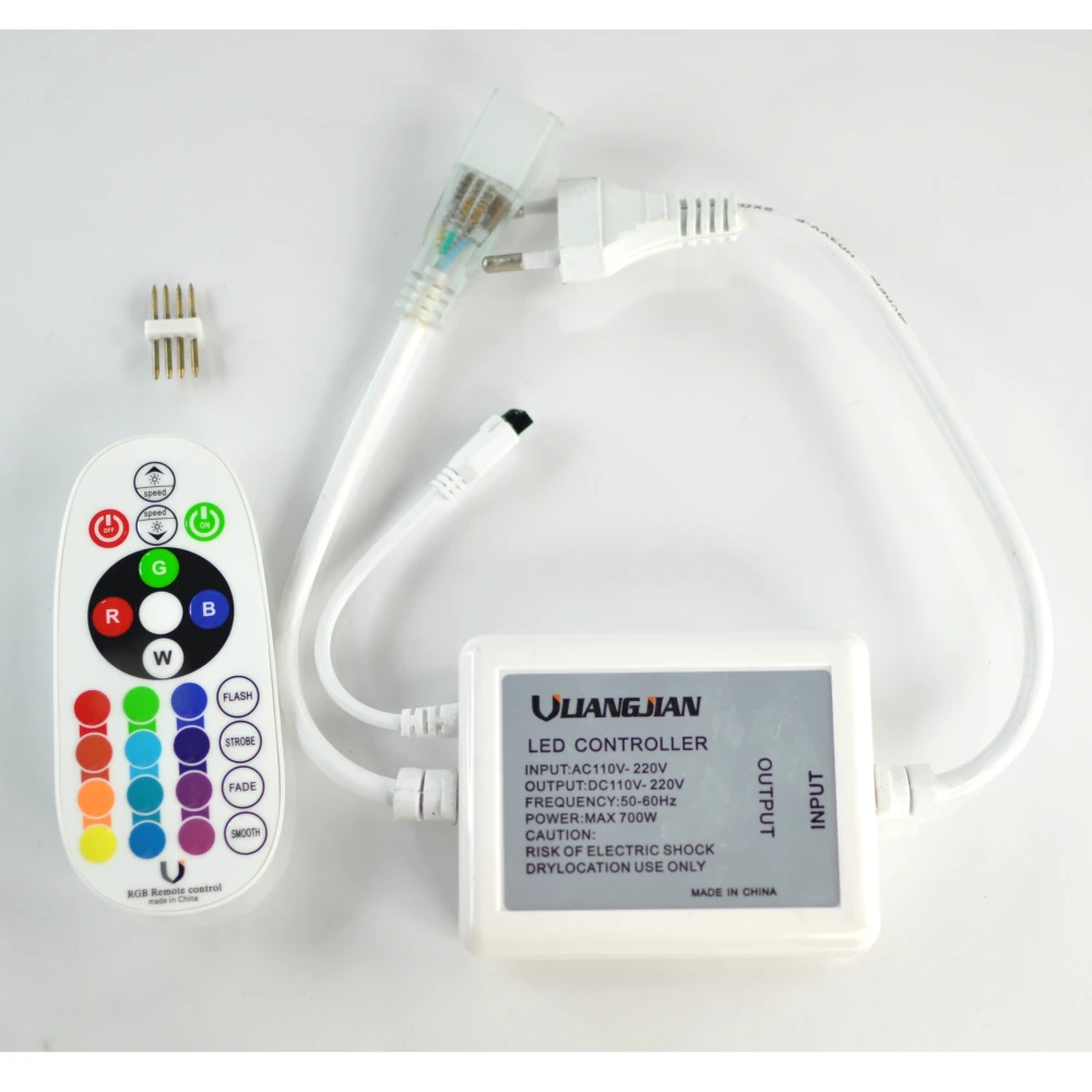Mando RF 24 botones para controlador tira led rgb 220v YourLed