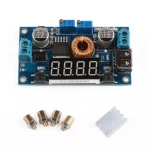 Podesivi DC-DC pretvarač 5A 1.25V-32V s voltmetrom i ampermetrom satkit