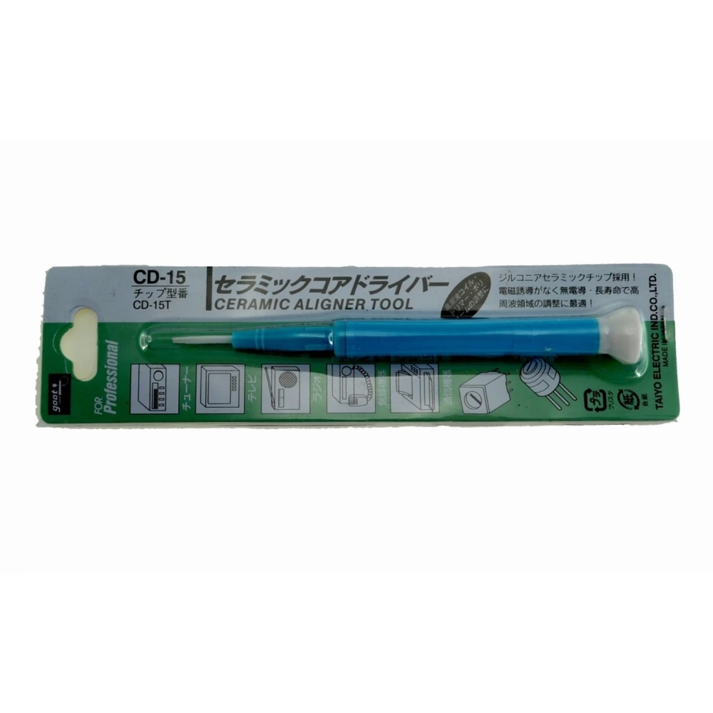 Keramički odvijač za podešavanje GOOT CD-25 za potenciometre 2,6mmx0,4mm