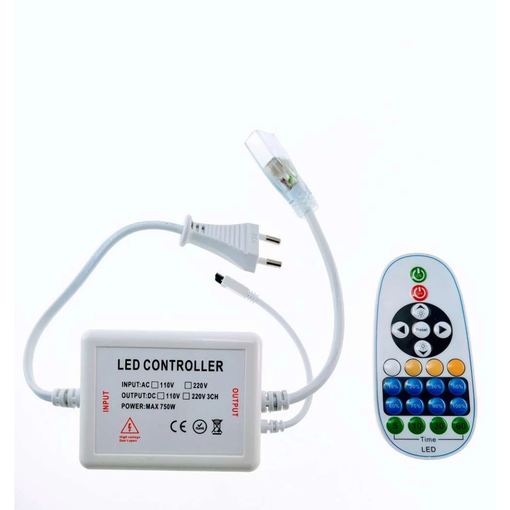 Dimmer za LED traku 220v s daljinskim upravljačem i regulatorom svjetline