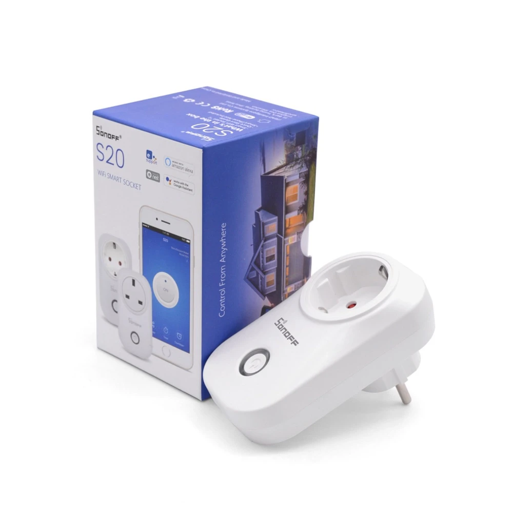 Sonoff S20 pametna utičnica - Wifi Smart Plug EU za mobilno upravljanje