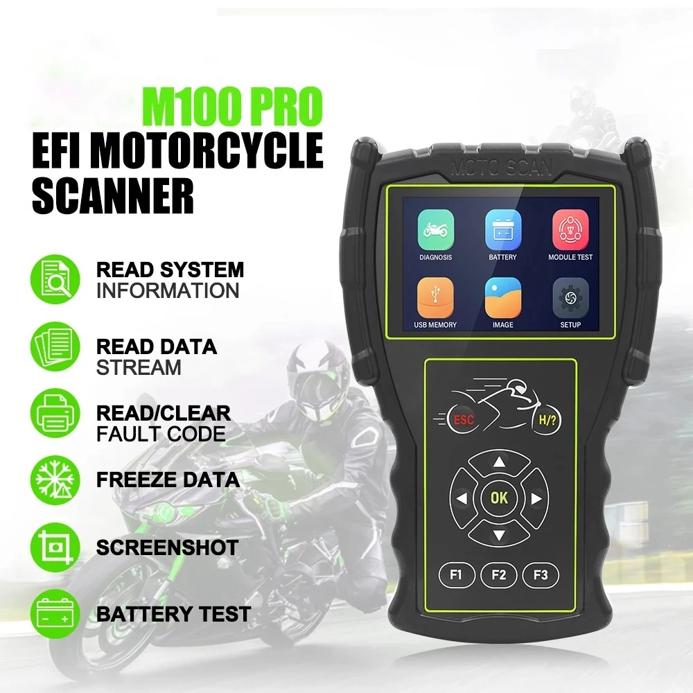 OBD dijagnostički skener za motocikle JDiag M100 Pro za KTM, Honda, Yamaha, Kawasaki, BMW