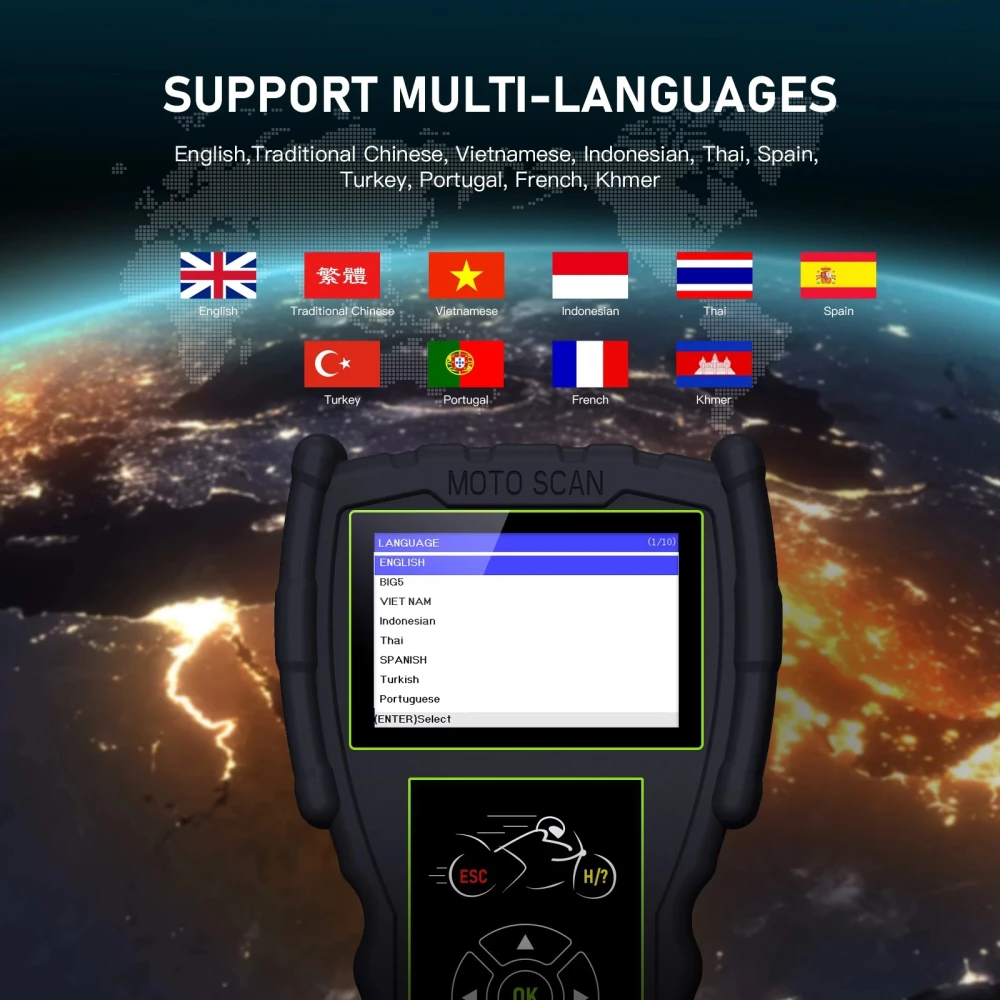 OBD dijagnostički skener za motocikle JDiag M100 Pro za KTM, Honda, Yamaha, Kawasaki, BMW