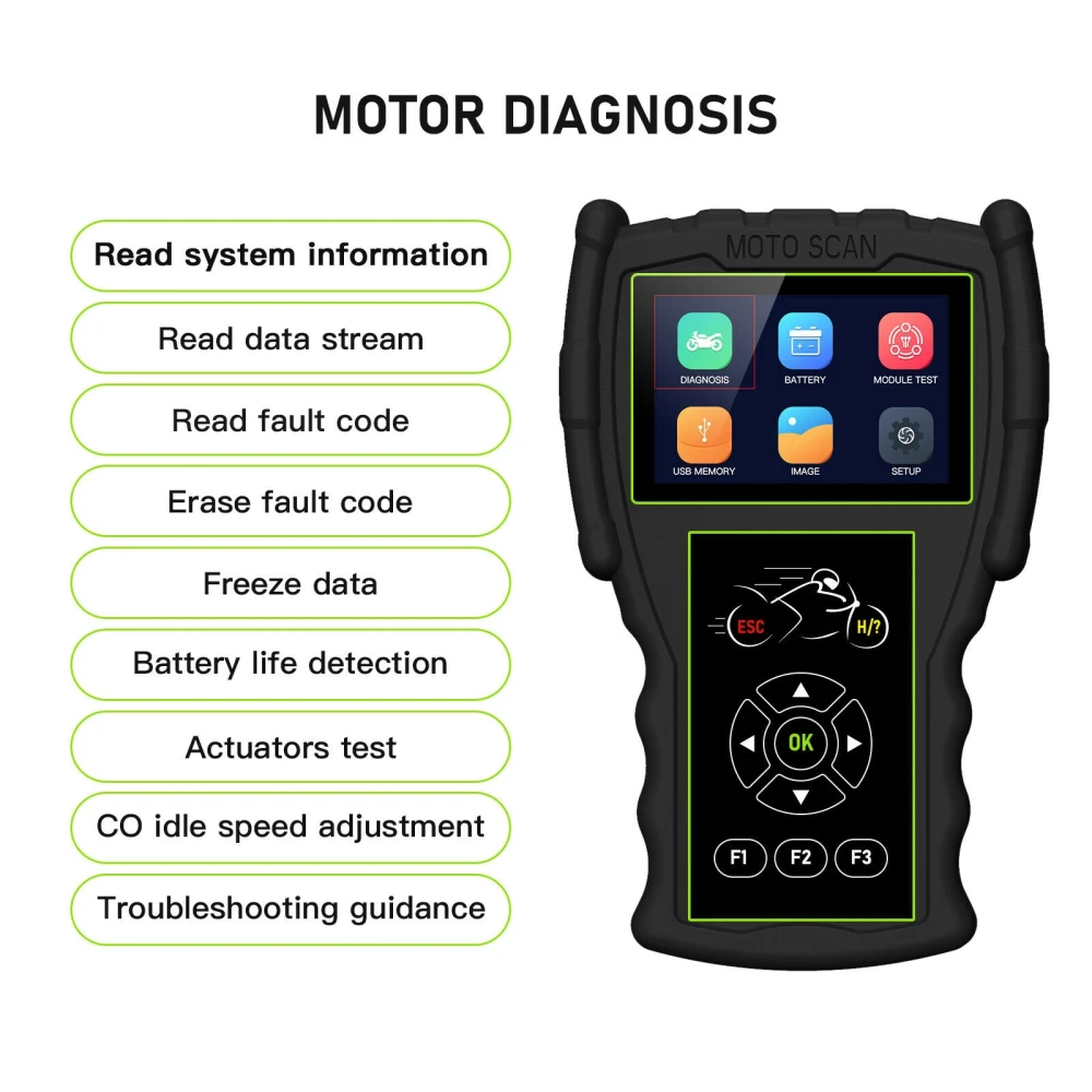 OBD dijagnostički skener za motocikle JDiag M100 Pro za KTM, Honda, Yamaha, Kawasaki, BMW