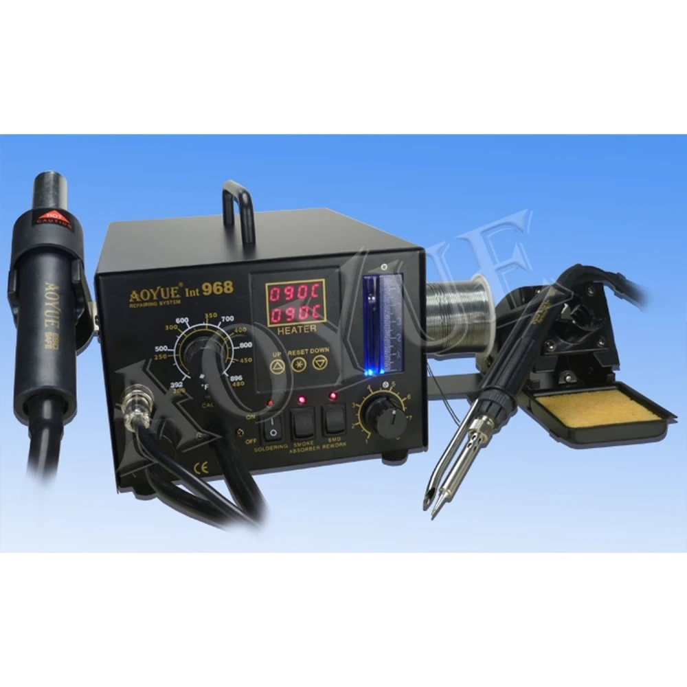 Aoyue 968 stanica za lemljenje s digitalnim upravljanjem i odsisom dima