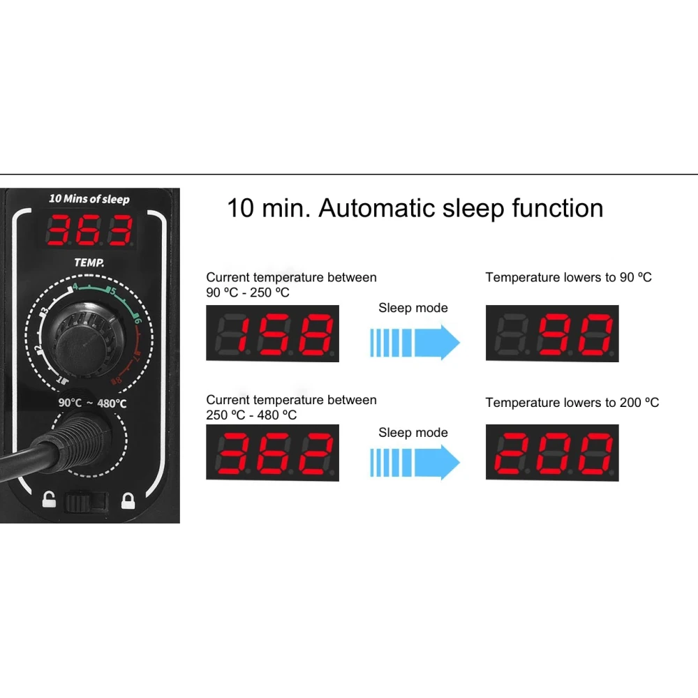 Digitalna lemna stanica Mlink S1 60W s LED zaslonom i blokadom temperature