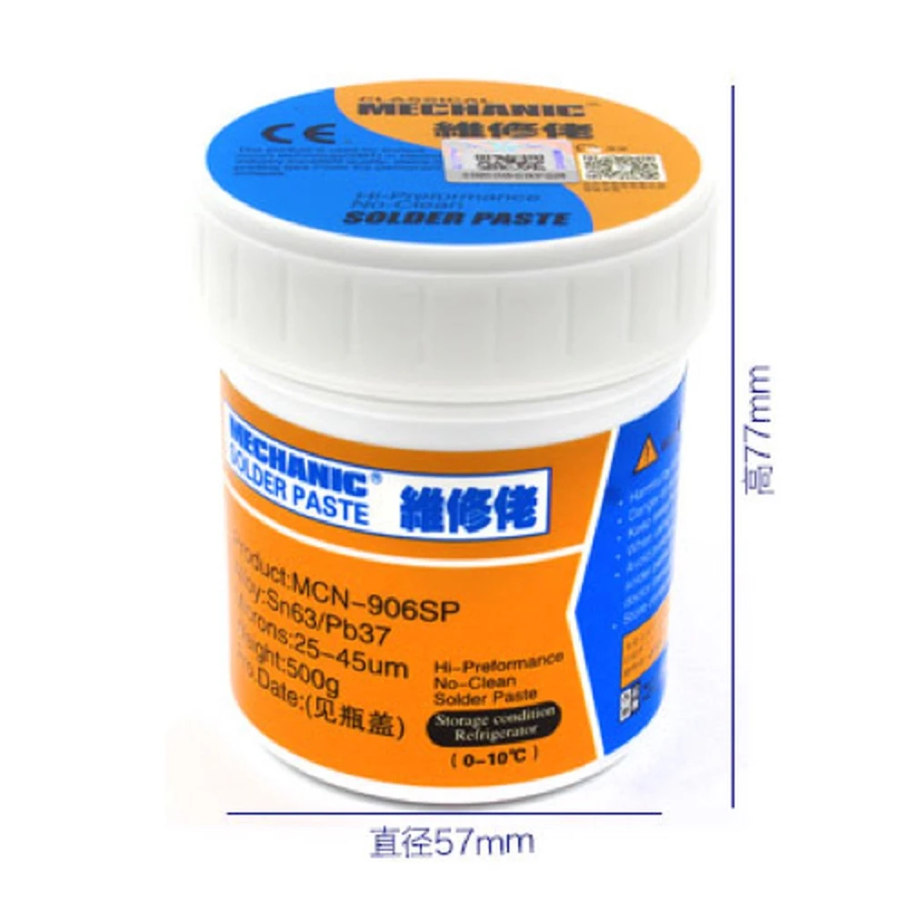 Pasta za lemljenje Mechanic MCN-906SP Sn63/Pb37 (10CC - 500GR)