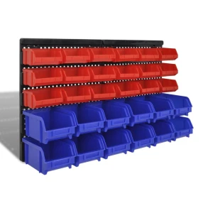 satkit Zidna DIY polica s naslagivim kutijama TSX TOOL 32pc