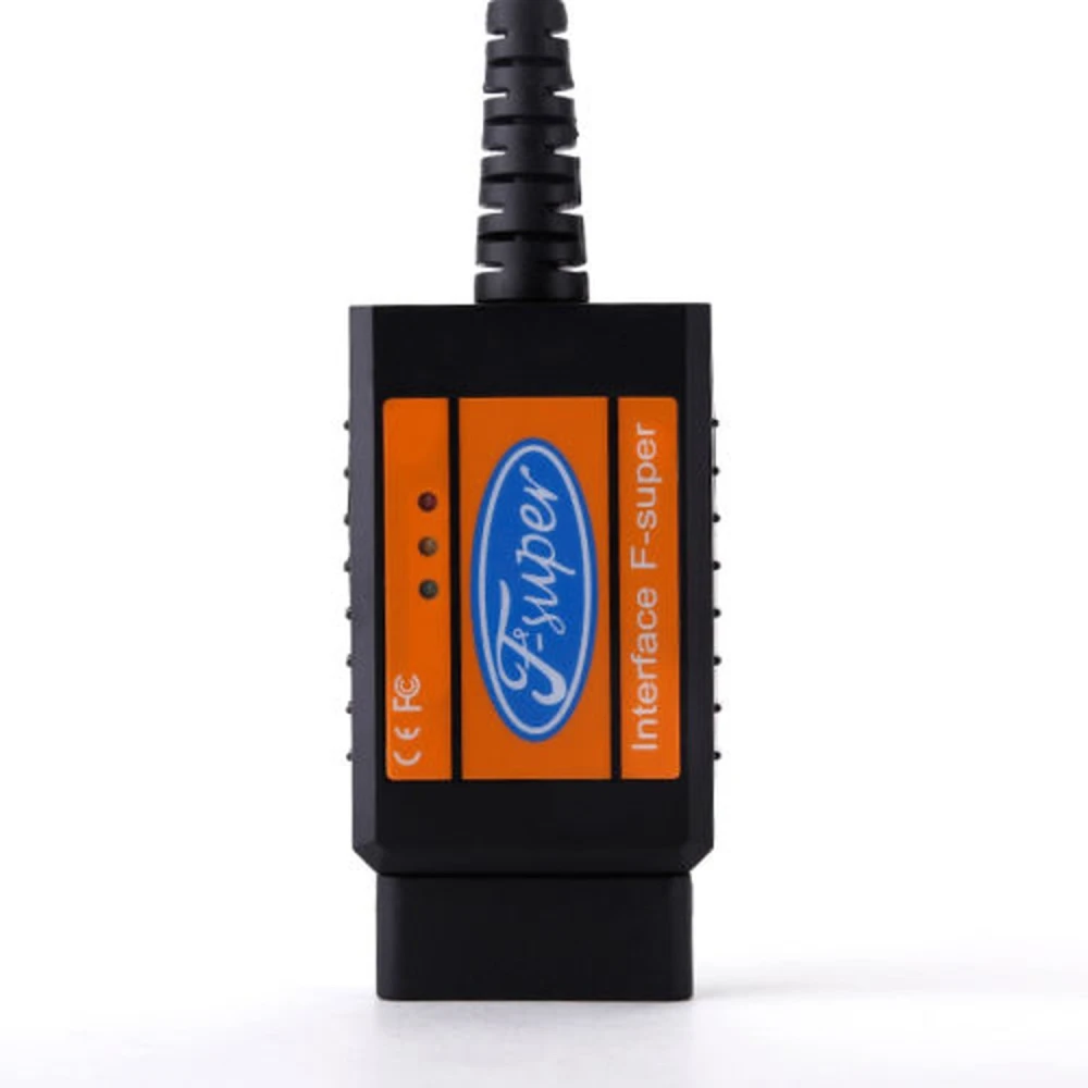 Detalle del lector OBD Ford F Super para diagnóstico en vehículos Ford