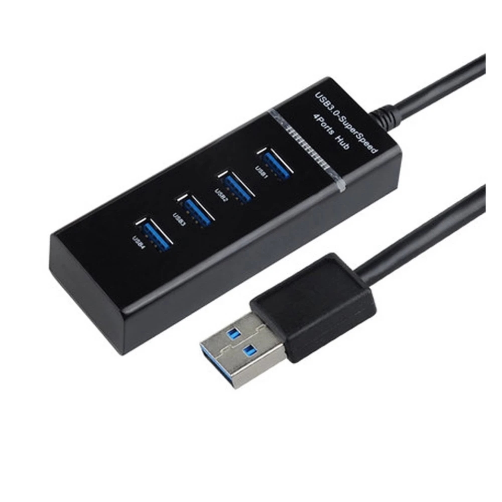 USB 3.0 hub s 4 priključka, prekidačem i velikom brzinom za PC i Mac