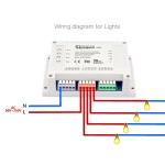 Interruptor WiFi Sonoff 4 canales con certificaciones CE, FCC y RoHS