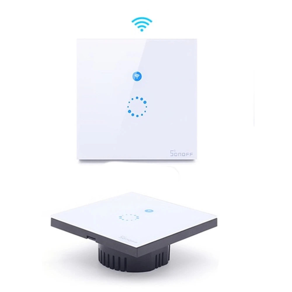 Interruptor inalámbrico táctil Sonoff compatible con Alexa y Google Home