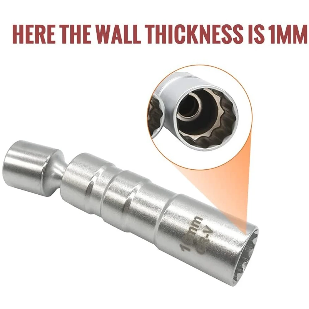 Set od 2 fleksibilna magnetska nasadna ključa za svjećice 14 mm i 16 mm TSX TOOL