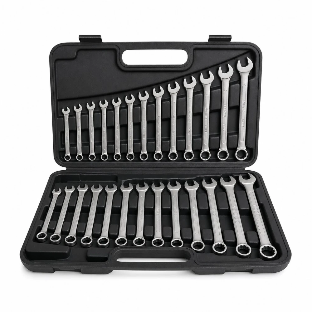 Set od 26 Kombiniranih Ključeva Okasto-Zvjezdastih 6-32mm Čelik Cr-V s Kovčegom