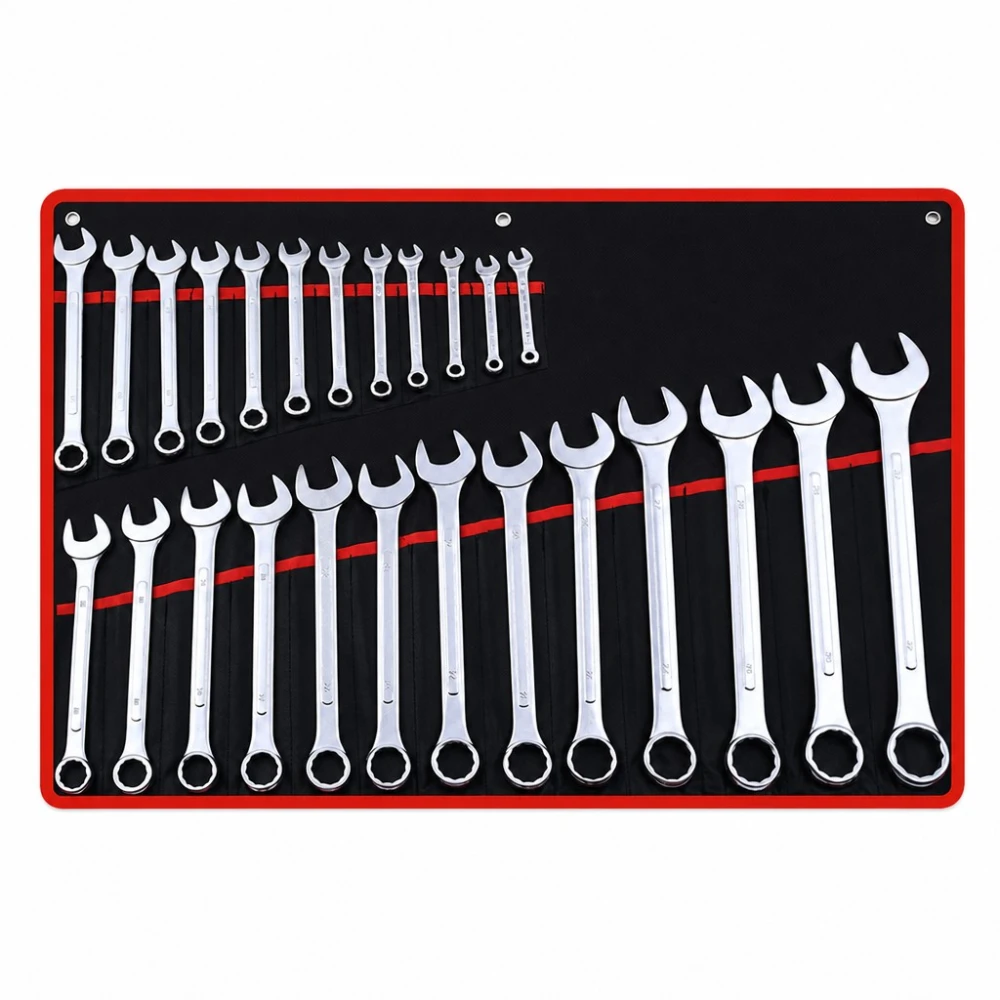 Set od 26 Kombiniranih Ključeva Okasto-Zvjezdastih 6-32mm Čelik Cr-V s Kovčegom