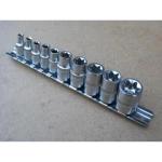 Set Torx nasadni 1/4 - 10 dijelova TSX TOOL od krom-vanadij čelika