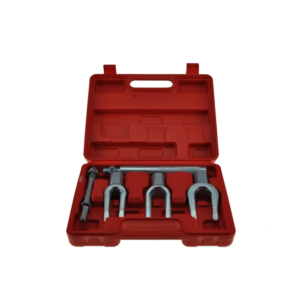 Herramienta para separar rótulas de dirección en taller mecánico